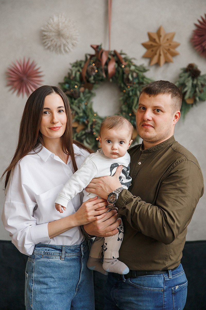 Зимняя фотосессия в студии. Фотограф Олеся Жомер