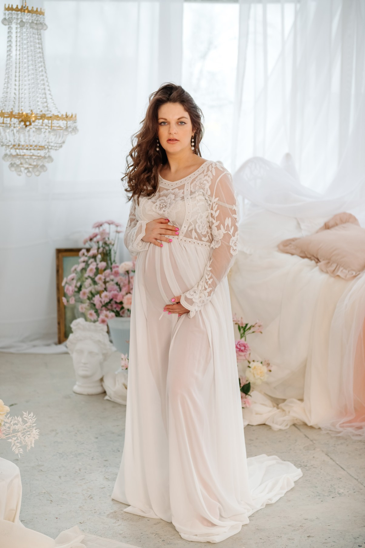 Беременность. Лена в цветах. Свадебный и сеейный фотограф в Санкт-Петербурге Елена Худякова