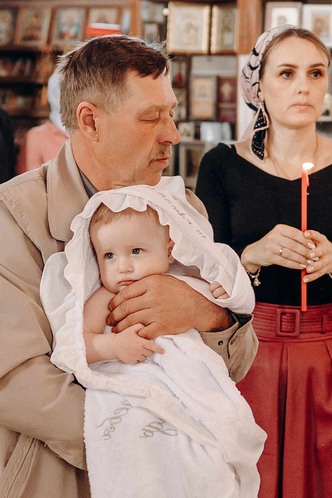 Крещение в Соловцовке. Семейный фотограф в Пензе Мария Левина