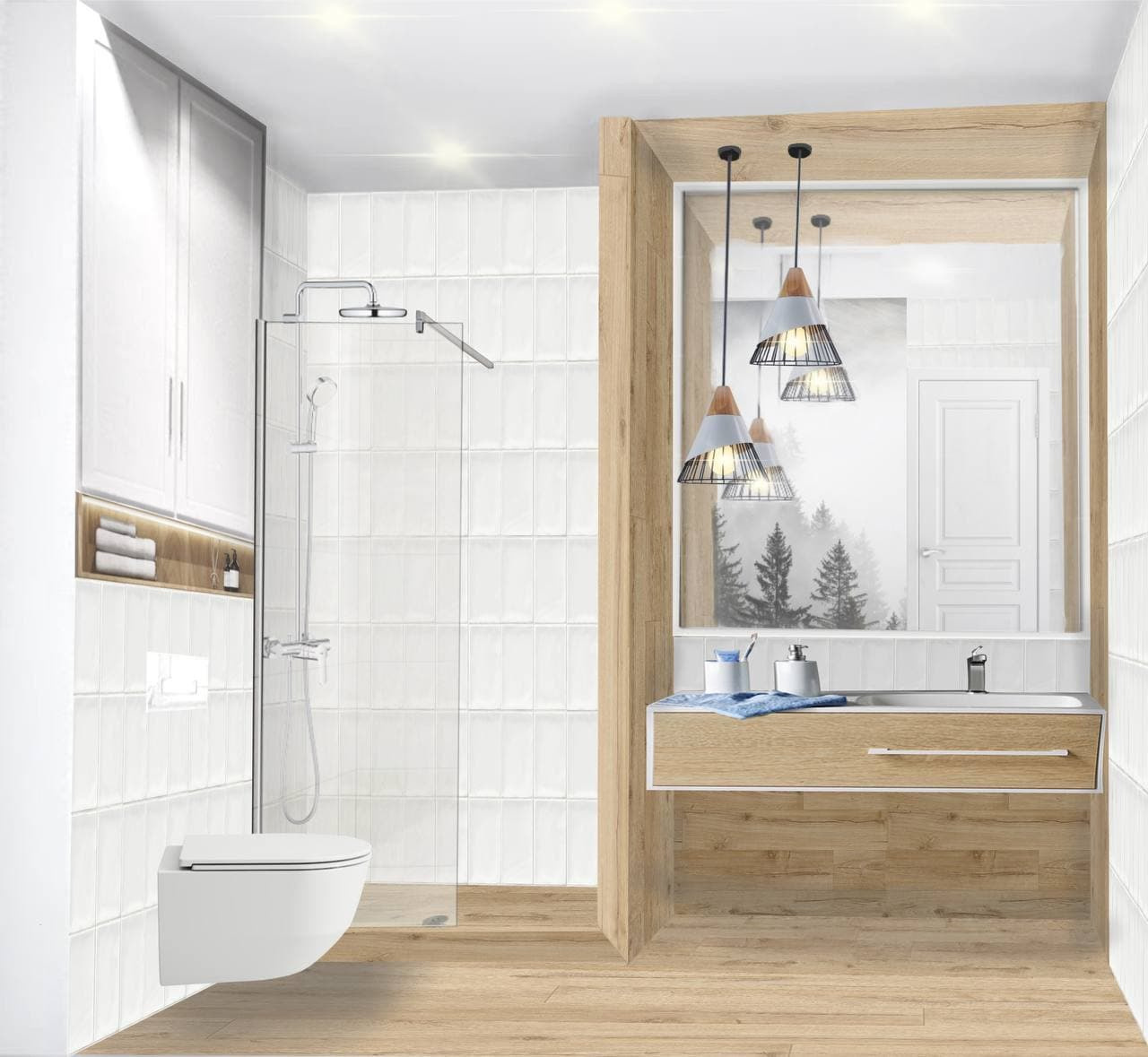 Проект в коллажах. 2х-этажный дом. 170 м. кв. Студия Дизайна интерьера Tsvetdesign. Дизайнер в Санкт-Петербурге