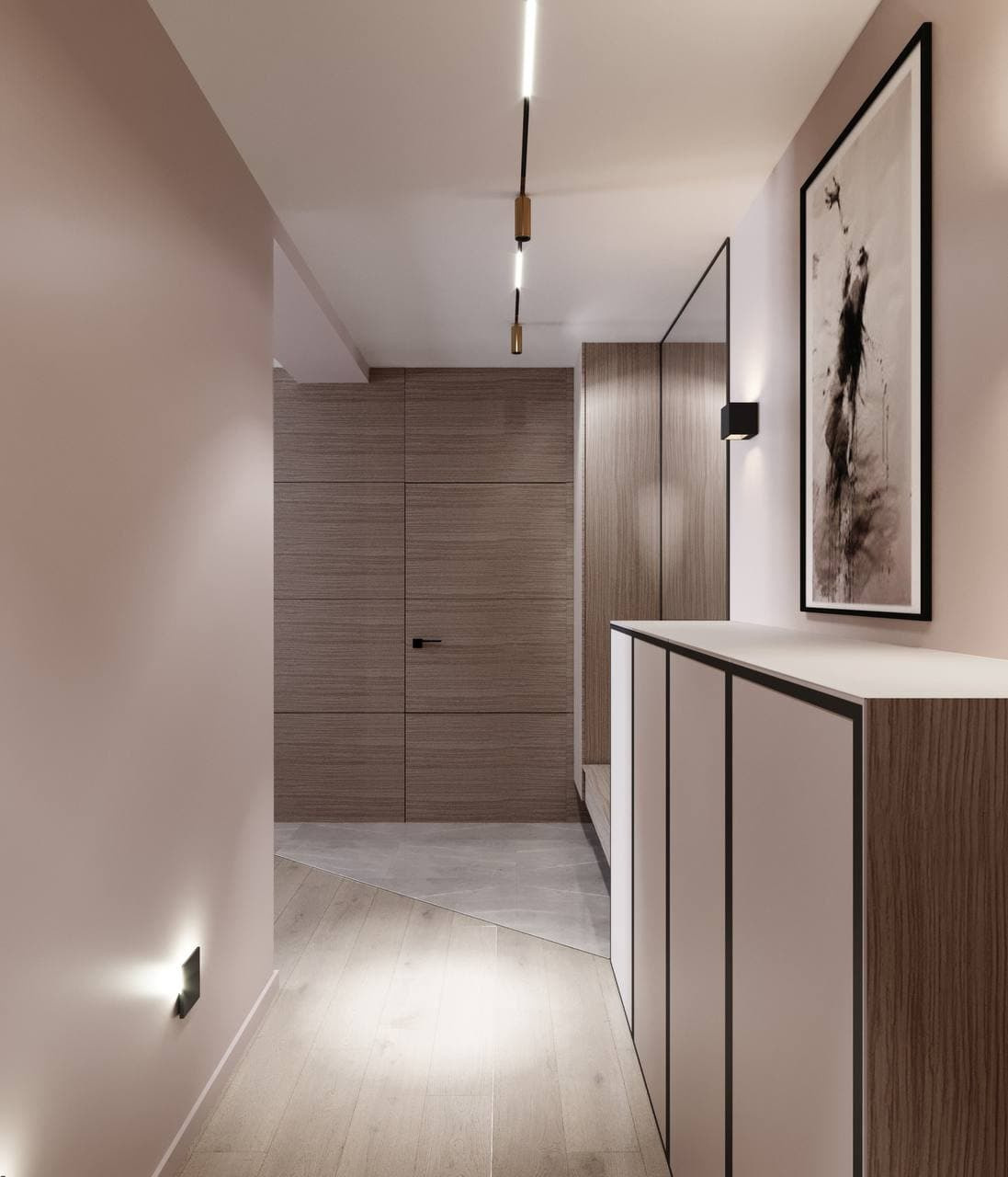 Трёхкомнатная квартира в современном стиле. Студия Дизайна интерьера Tsvetdesign. Дизайнер в Санкт-Петербурге