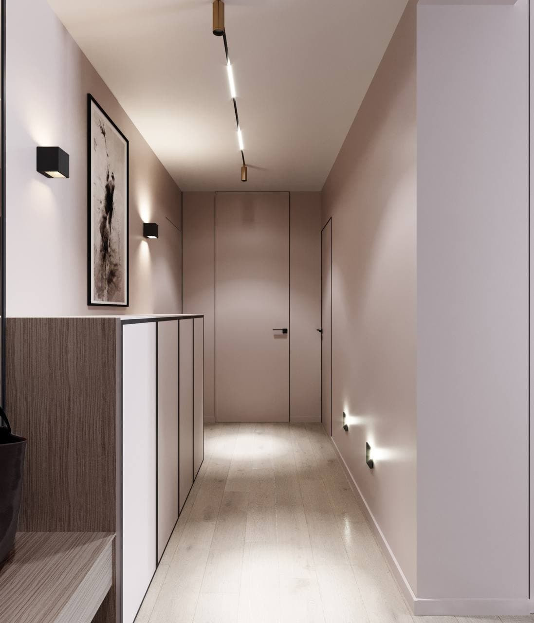 Трёхкомнатная квартира в современном стиле. Студия Дизайна интерьера Tsvetdesign. Дизайнер в Санкт-Петербурге