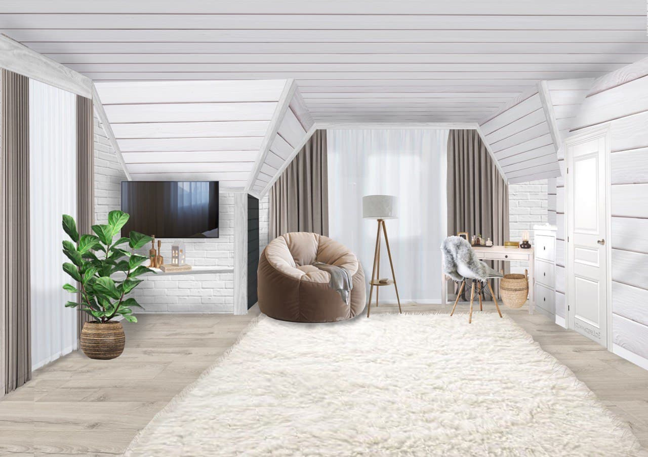 Проект в коллажах. 2х-этажный дом. 170 м. кв. Студия Дизайна интерьера Tsvetdesign. Дизайнер в Санкт-Петербурге