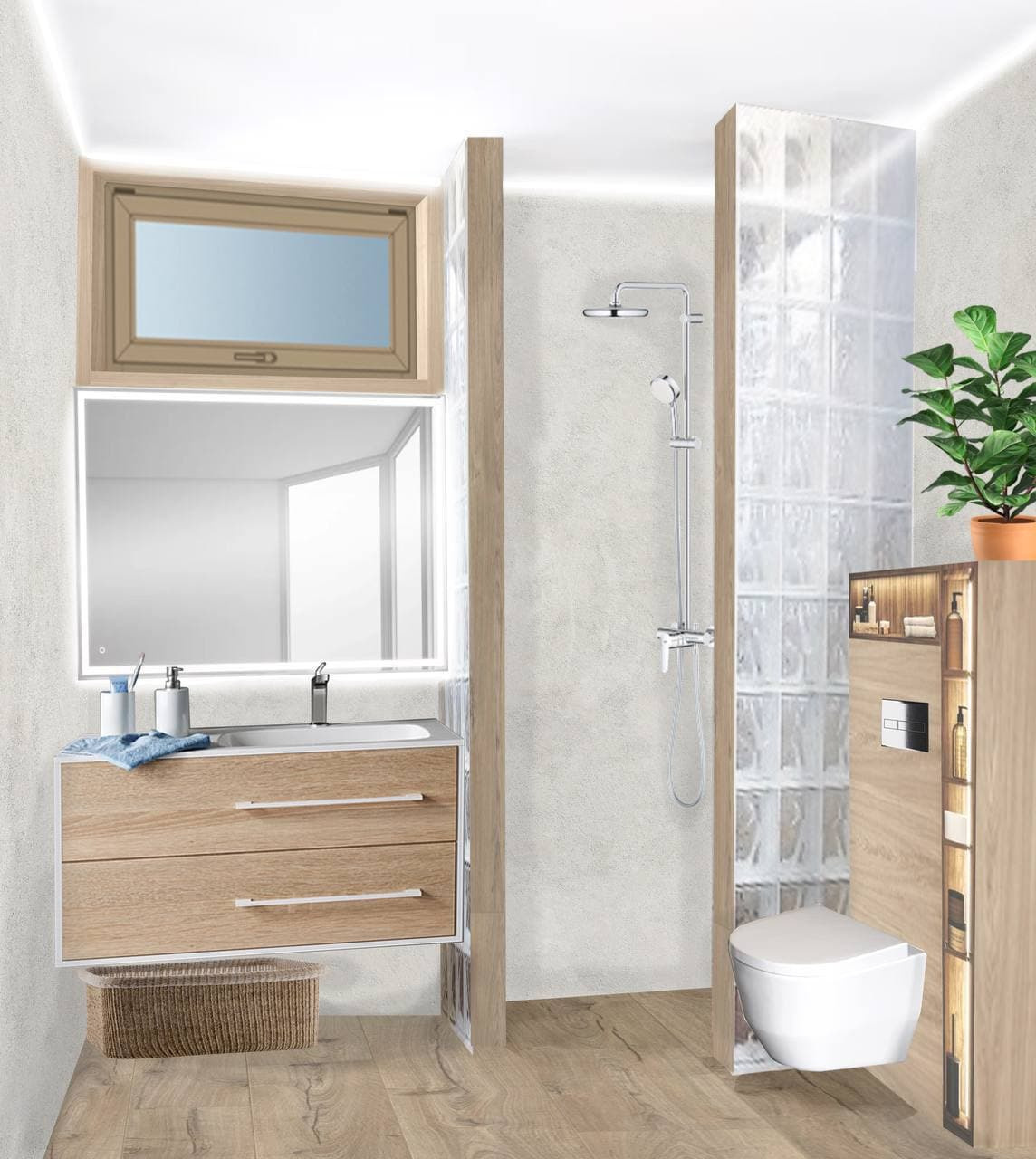 Проект в КОЛЛАЖАХ. Одноэтажный дом 128 м. кв. Студия Дизайна интерьера Tsvetdesign. Дизайнер в Санкт-Петербурге