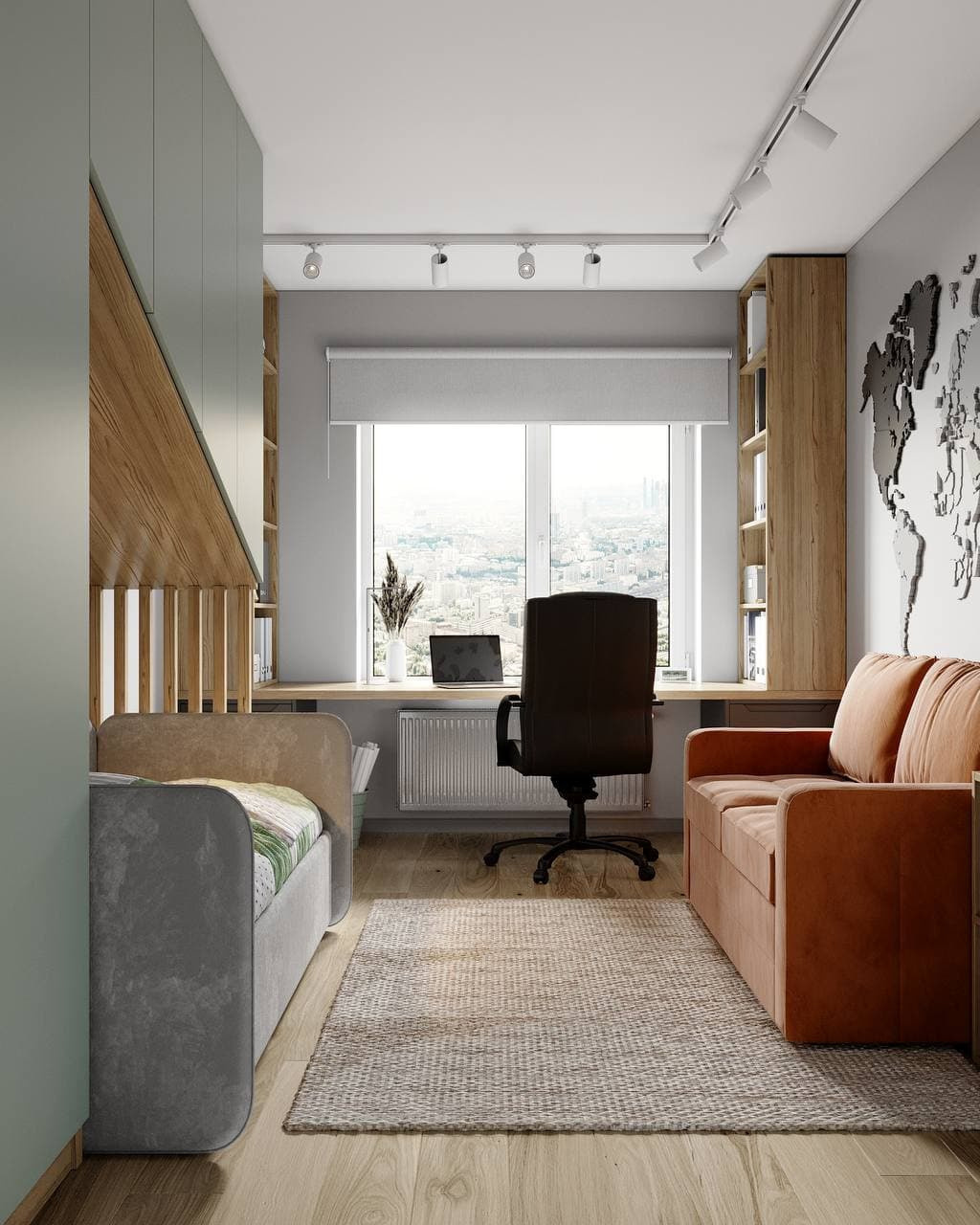 Трёхкомнатная квартира в современном стиле. Студия Дизайна интерьера Tsvetdesign. Дизайнер в Санкт-Петербурге