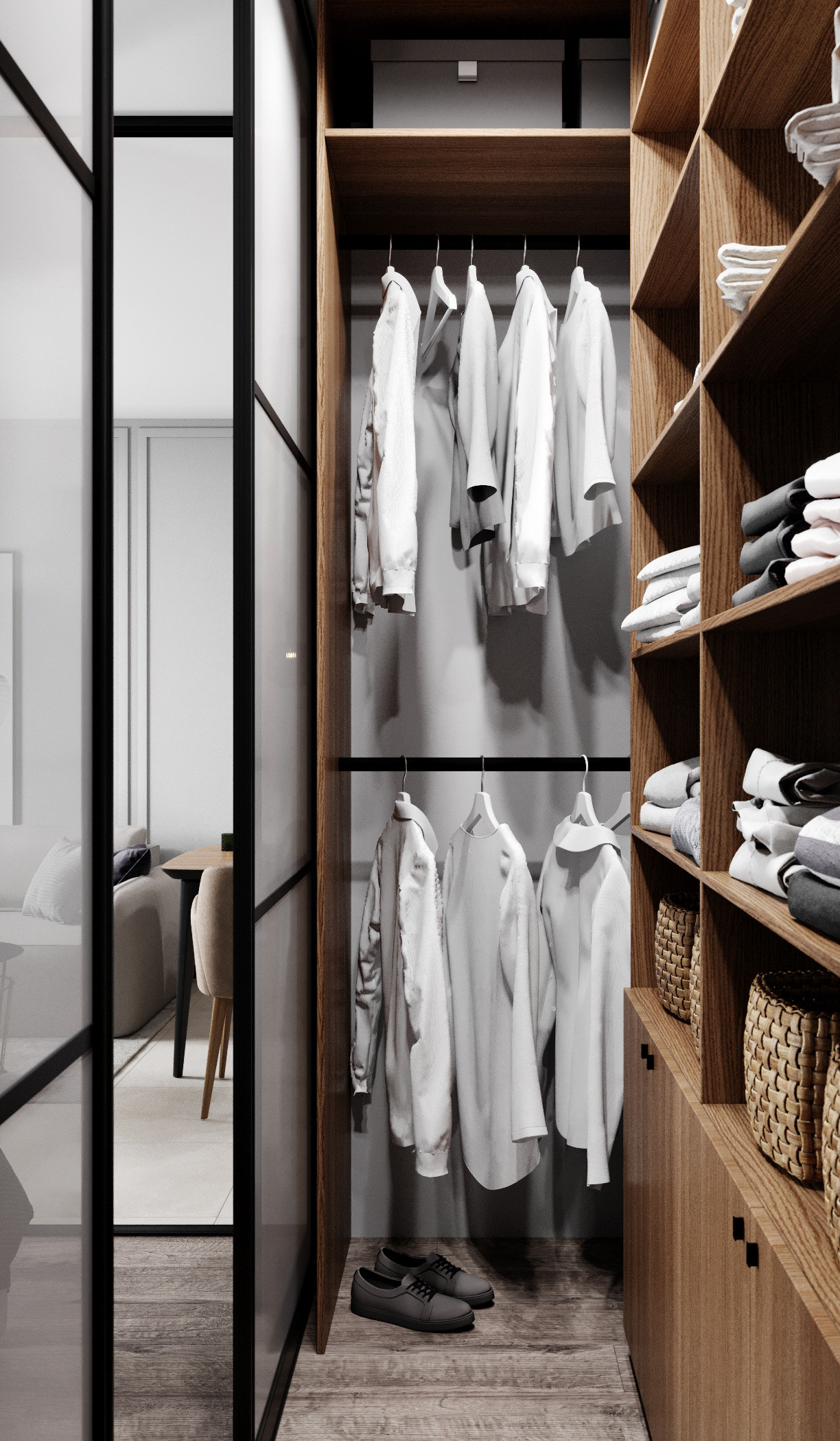 Однокомнатная квартира-студия в Москве 42 м. кв. Студия Дизайна интерьера Tsvetdesign. Дизайнер в Санкт-Петербурге