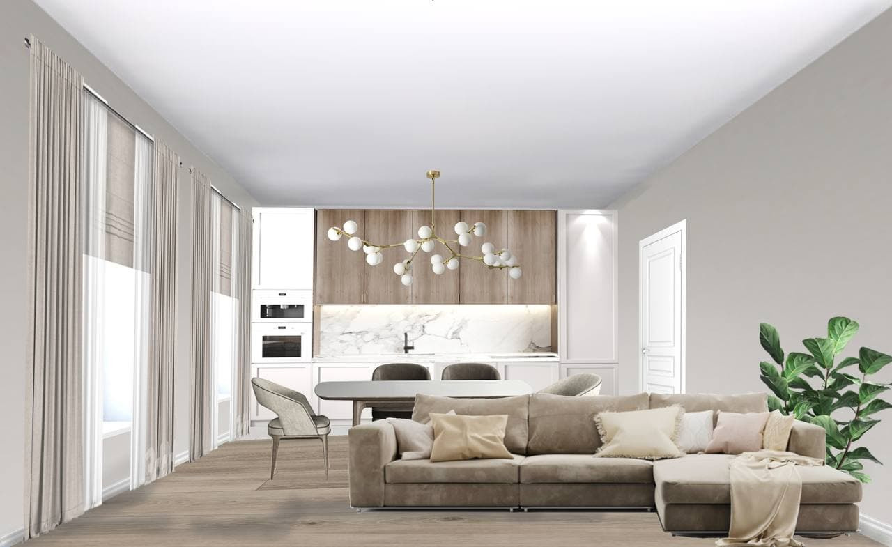 Проект в коллажах. 2х-этажный дом. 170 м. кв. Студия Дизайна интерьера Tsvetdesign. Дизайнер в Санкт-Петербурге