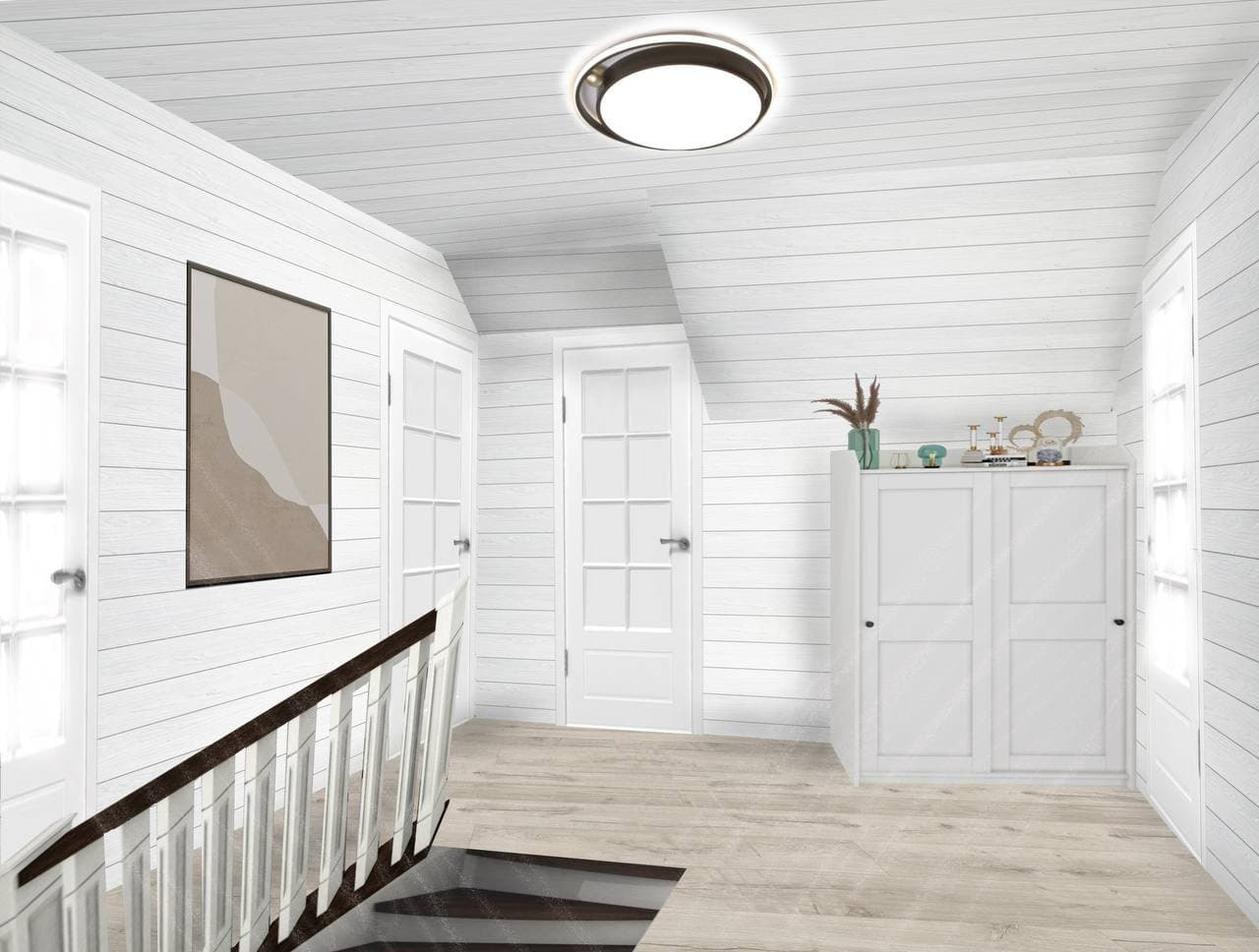 Проект в коллажах. 2х-этажный дом. 170 м. кв. Студия Дизайна интерьера Tsvetdesign. Дизайнер в Санкт-Петербурге