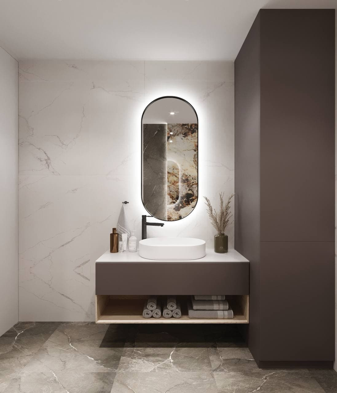 Трёхкомнатная квартира в современном стиле. Студия Дизайна интерьера Tsvetdesign. Дизайнер в Санкт-Петербурге