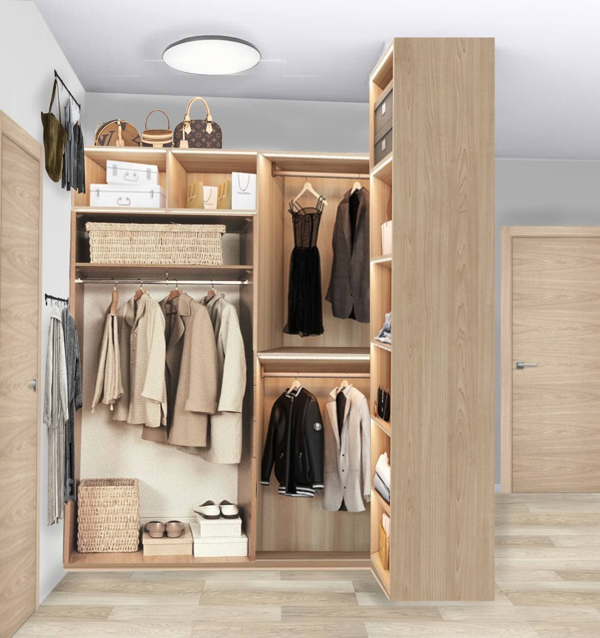 Проект в КОЛЛАЖАХ. Одноэтажный дом 128 м. кв. Студия Дизайна интерьера Tsvetdesign. Дизайнер в Санкт-Петербурге