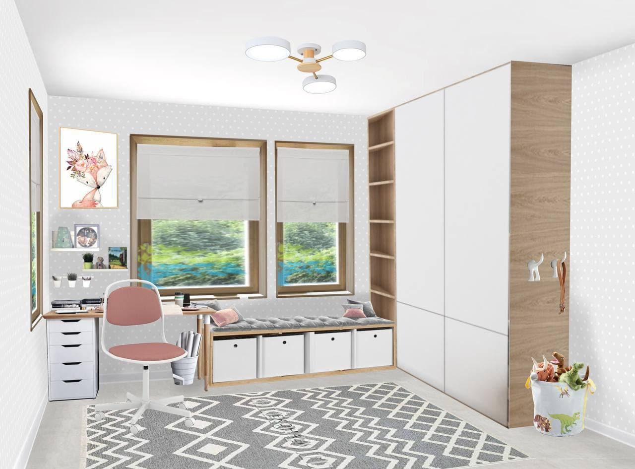 Проект в КОЛЛАЖАХ. Одноэтажный дом 128 м. кв. Студия Дизайна интерьера Tsvetdesign. Дизайнер в Санкт-Петербурге