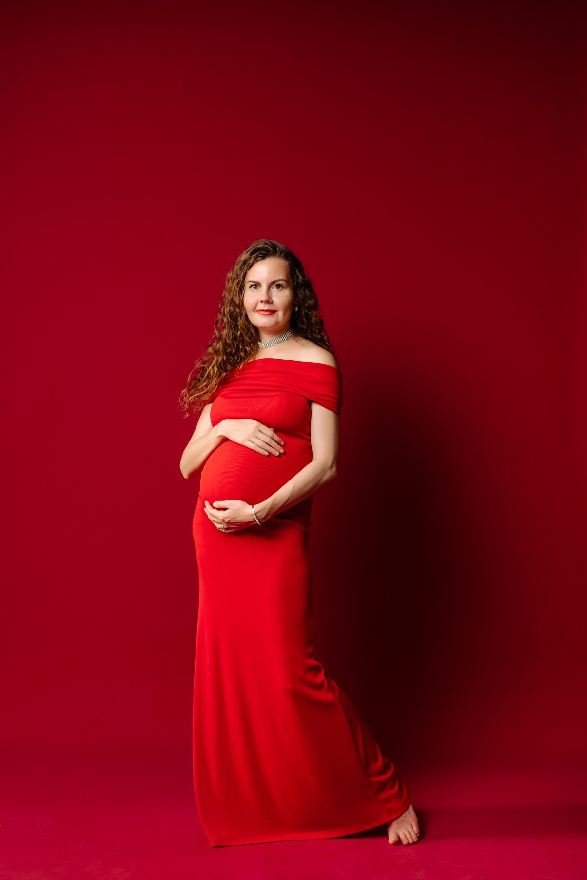 Беременность. В красном. Свадебный и сеейный фотограф в Санкт-Петербурге Елена Худякова