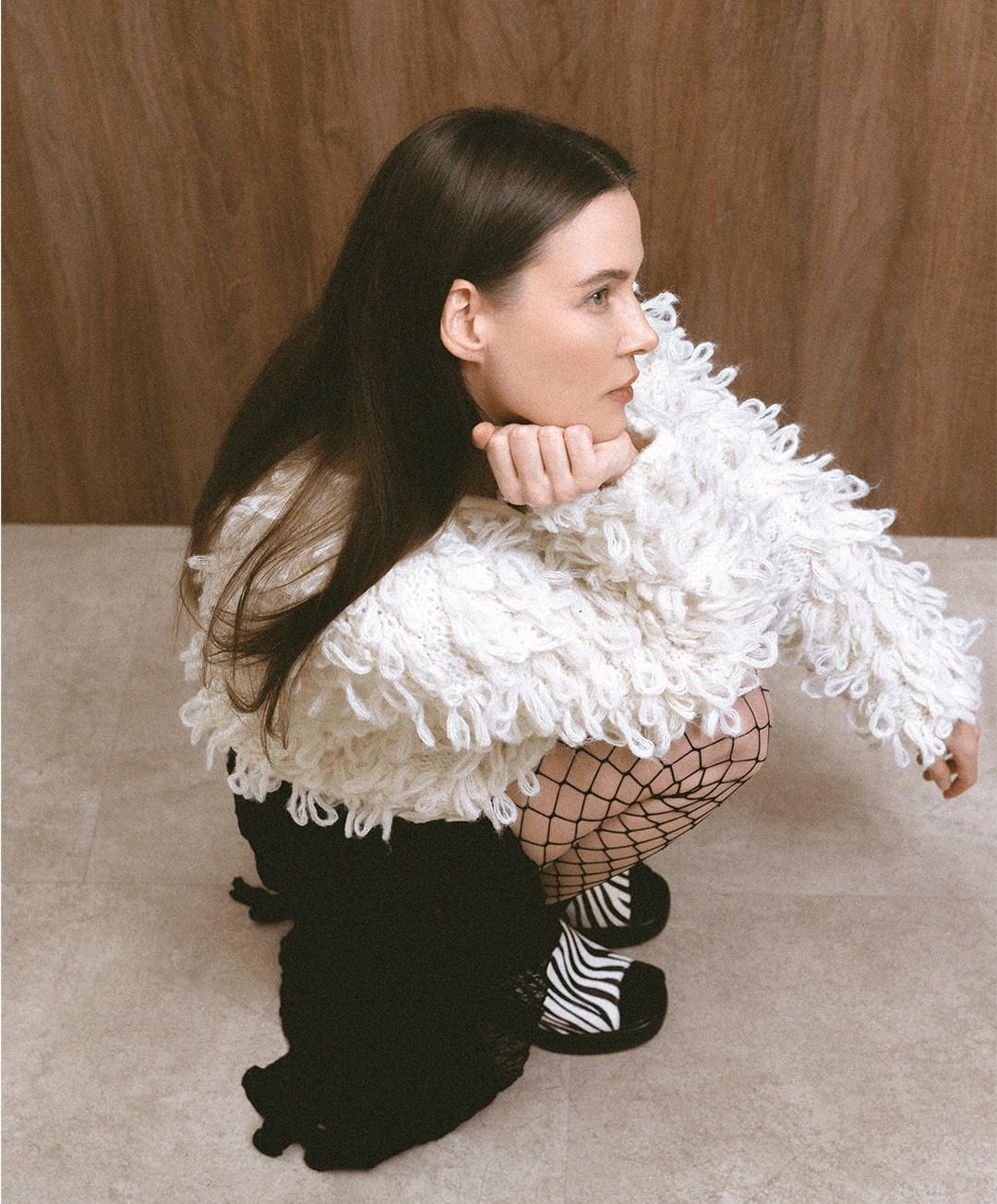 Lookbook in studio with collages. Katya Che | Photographer | Beograd