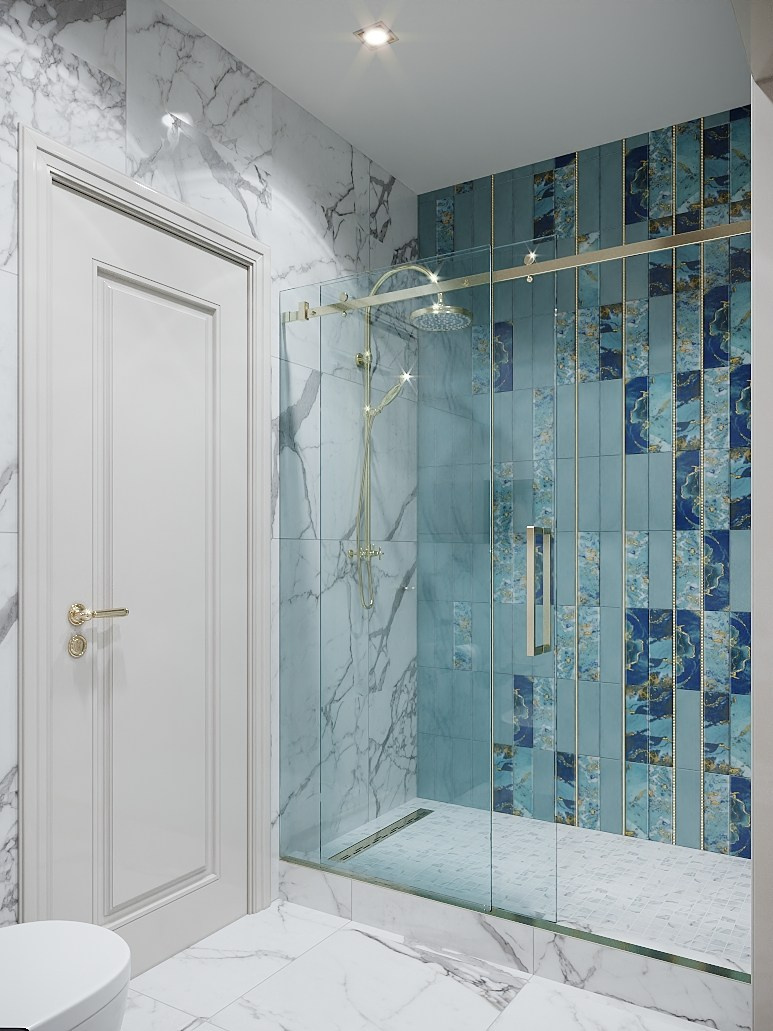 Дом с бирюзовыми акцентами. Студия дизайна