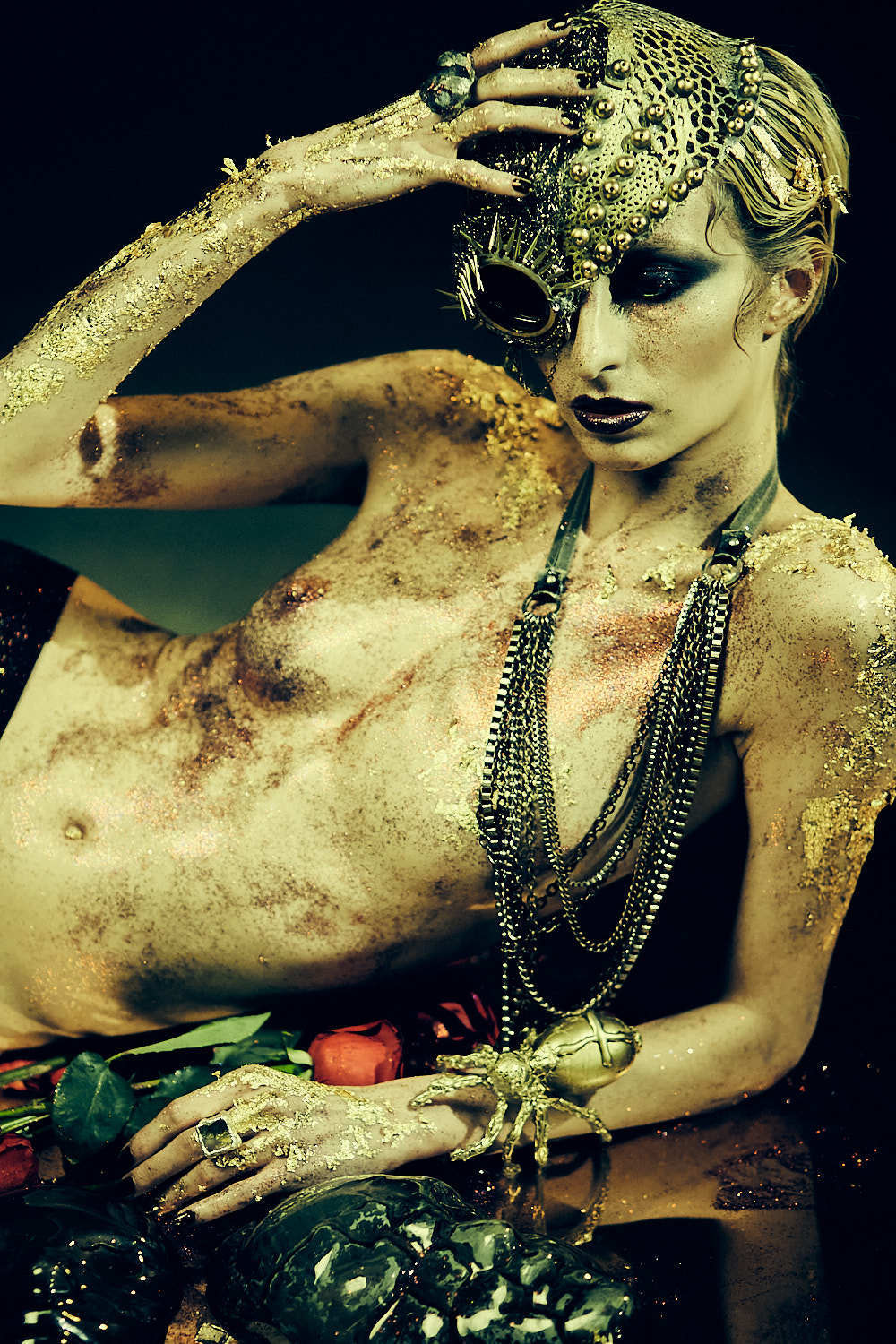 Арт-ню фотосессия с розами