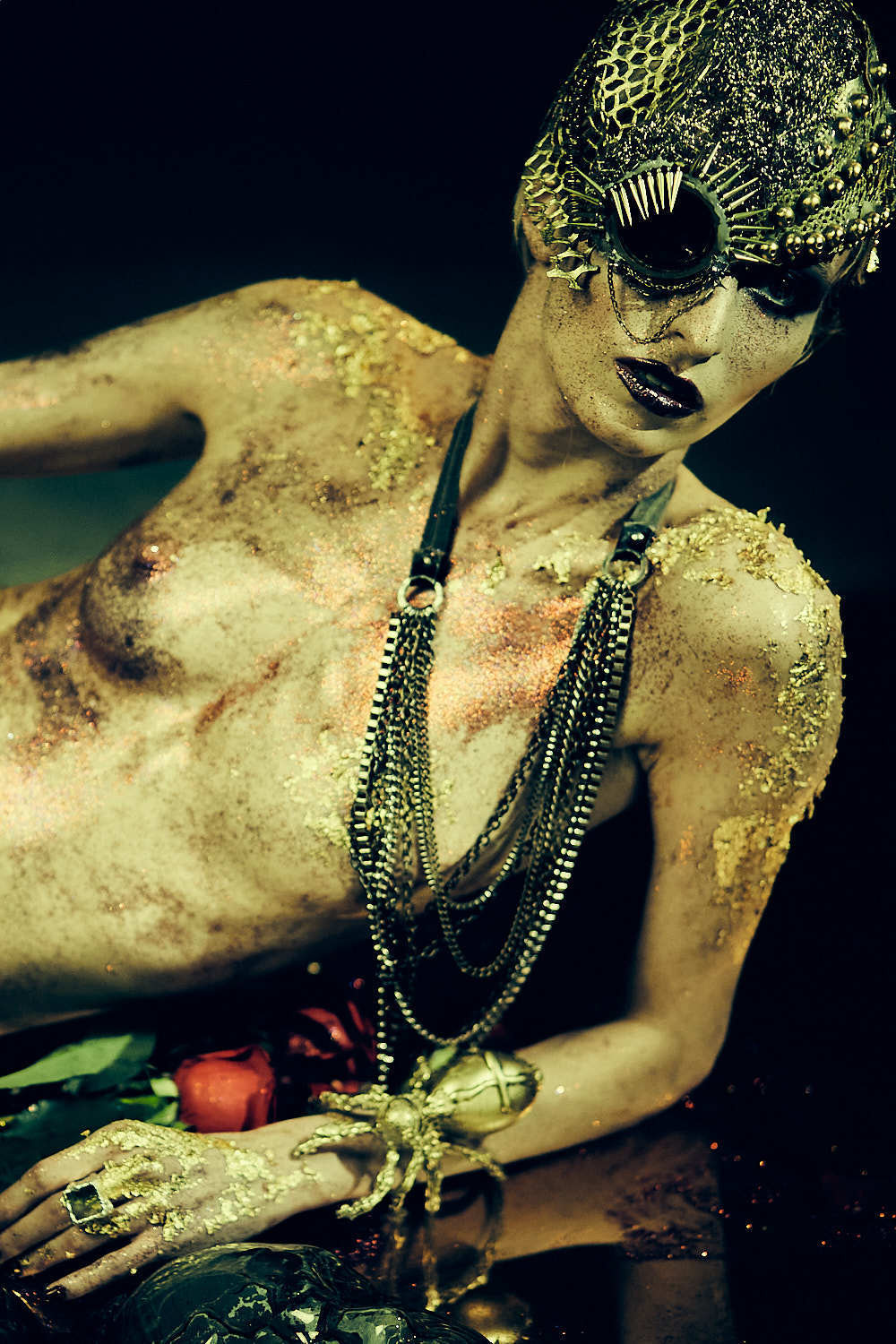 Арт-ню фотосессия с розами