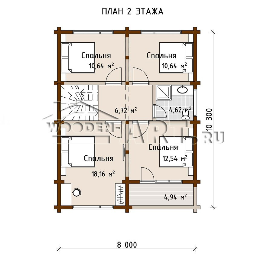 «Никольское» 191 кв. м. Проекты деревянных домов