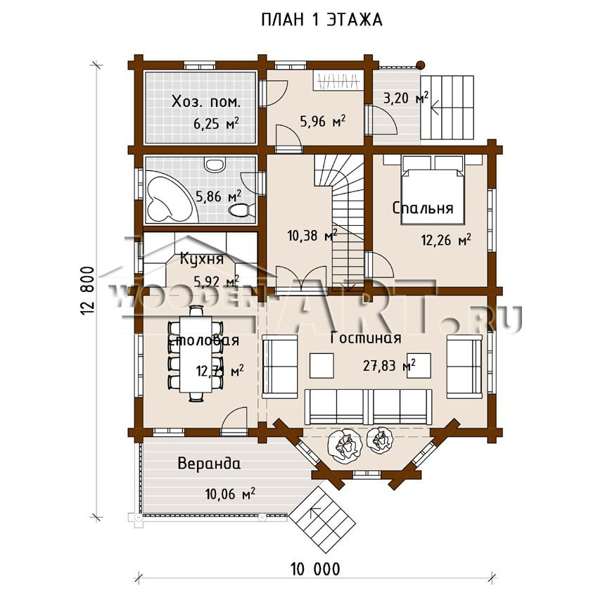 «Папино» 198 кв. м. Проекты деревянных домов