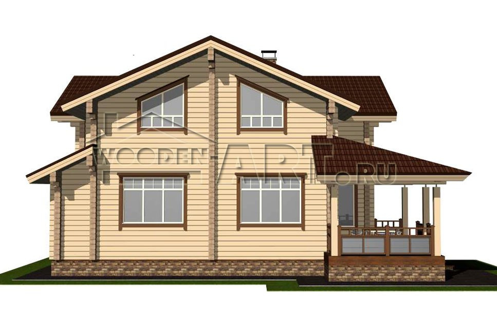 «Звенигород» 260 кв. м. Проекты деревянных домов