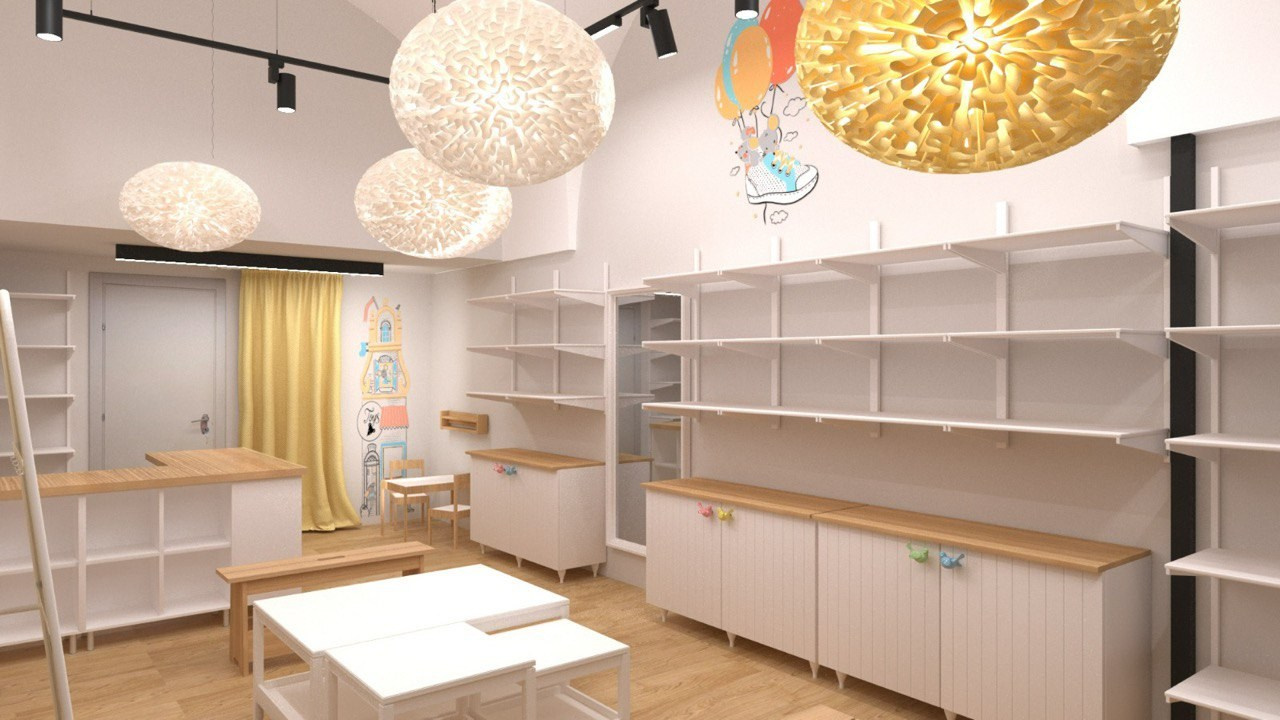 Tel Aviv, Schuster Centre. Olga Goldina architectural interior design, styling and staging