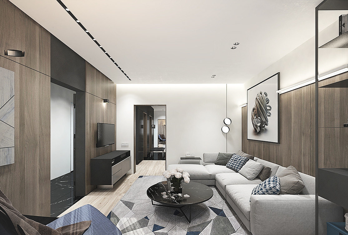 Дизайн квартиры в ЖК Царская площадь. Дизайн интерьера бизнес класса Москва Янина Филиппова