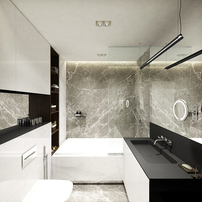 Дизайн квартиры в ЖК Царская площадь. Дизайн интерьера бизнес класса Москва Янина Филиппова