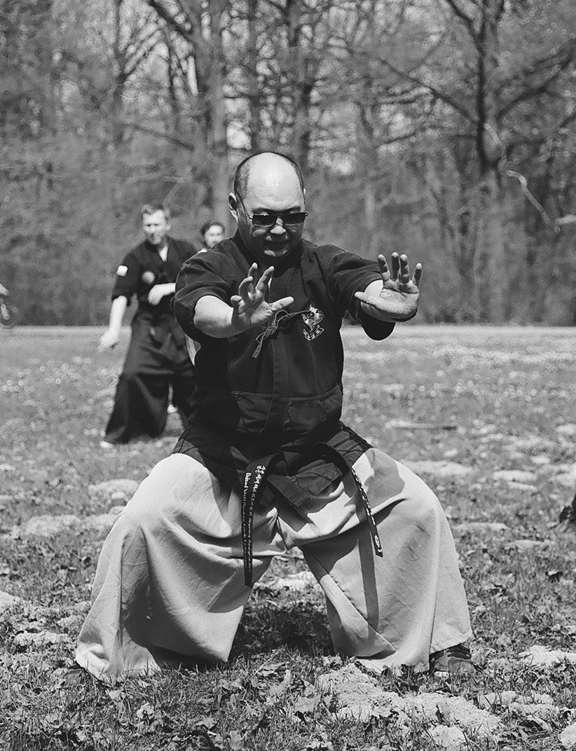 Занятия гуппы хапкидо в парке. Балетный фотограф Москва Майоров Николай