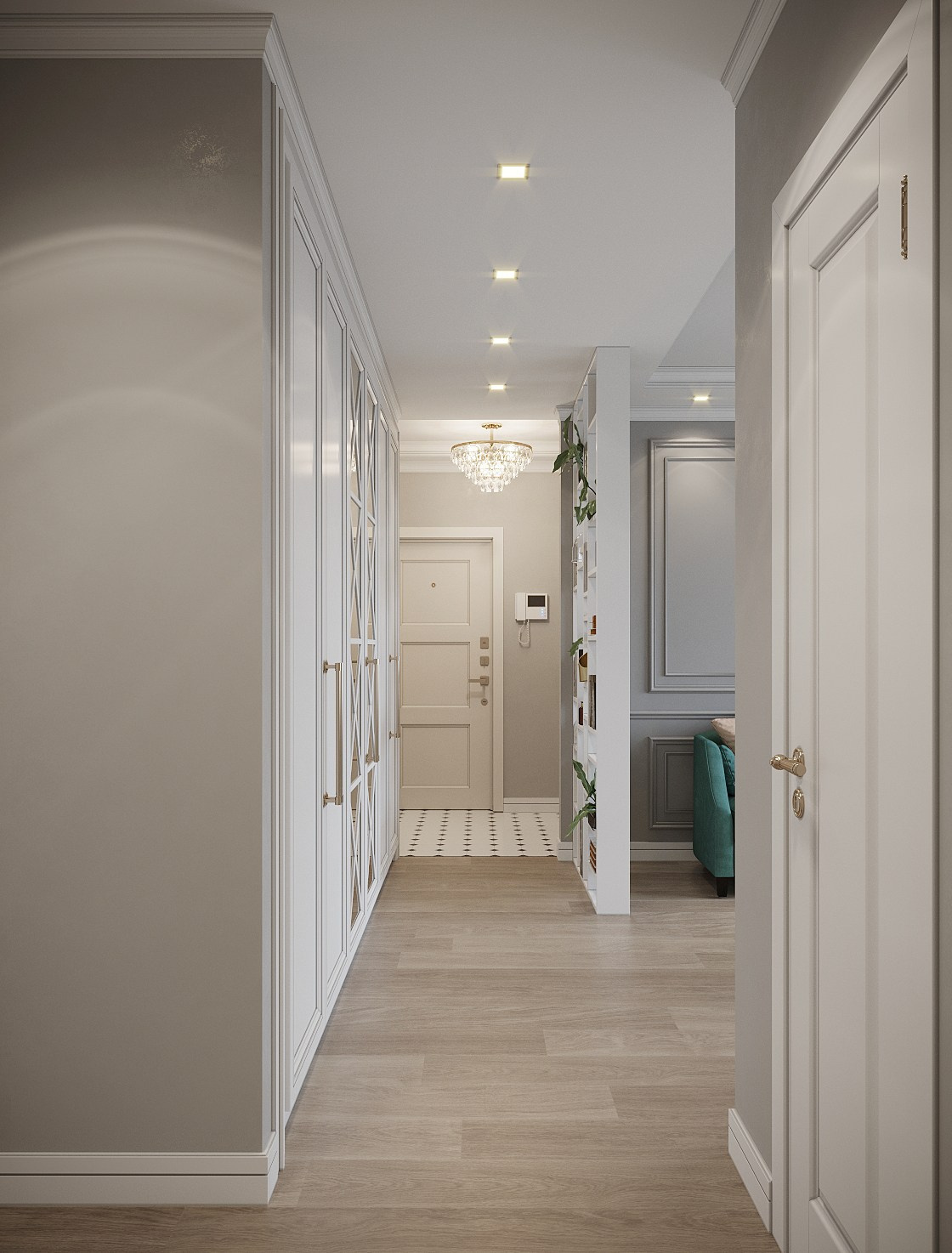 Квартира 74 м², в неоклассике, г. Москва. Студия дизайна