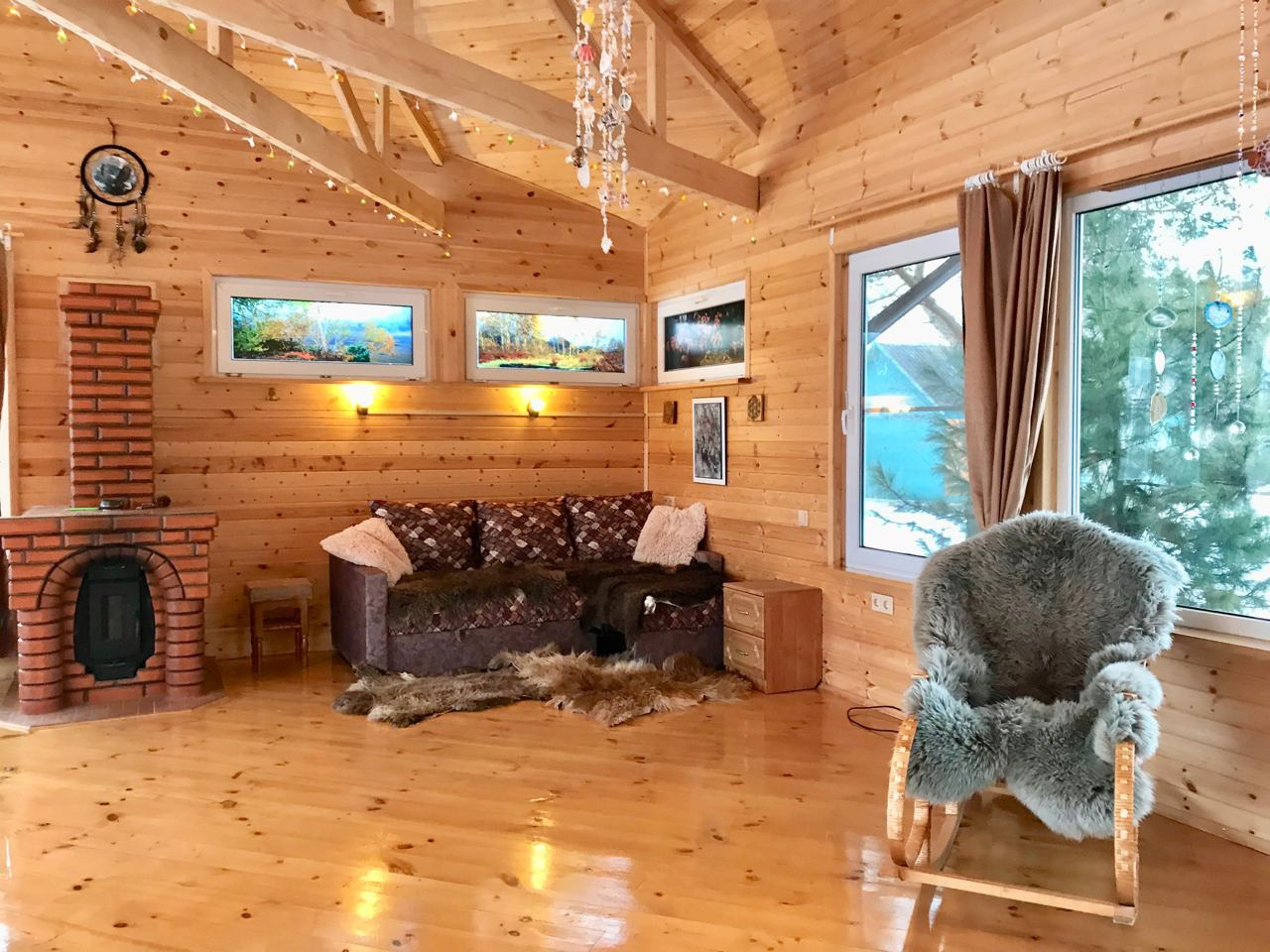 Студия для занятий йогой на эко отдыхе. Эко отель в Помосковье. Эко отдых в Подмосковье в эко-отеле Марии Гиппенрейтер