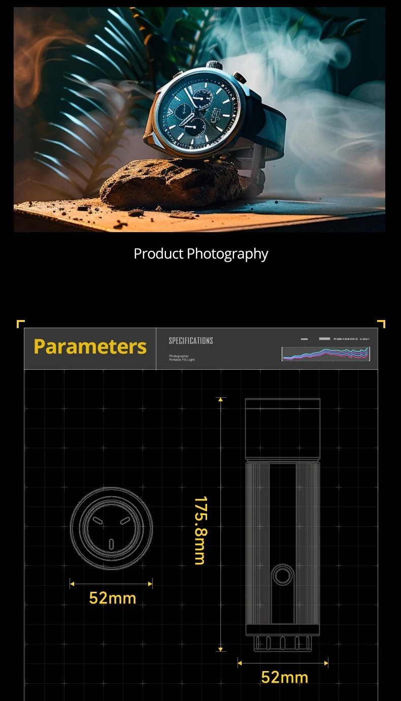 Фотофонарь Ambitful Sidande 12 Вт&nbsp;PRO RGB