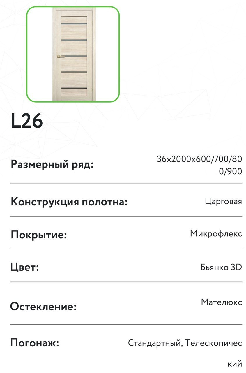 Коллекция LiteDoors_L 26. Портфолио