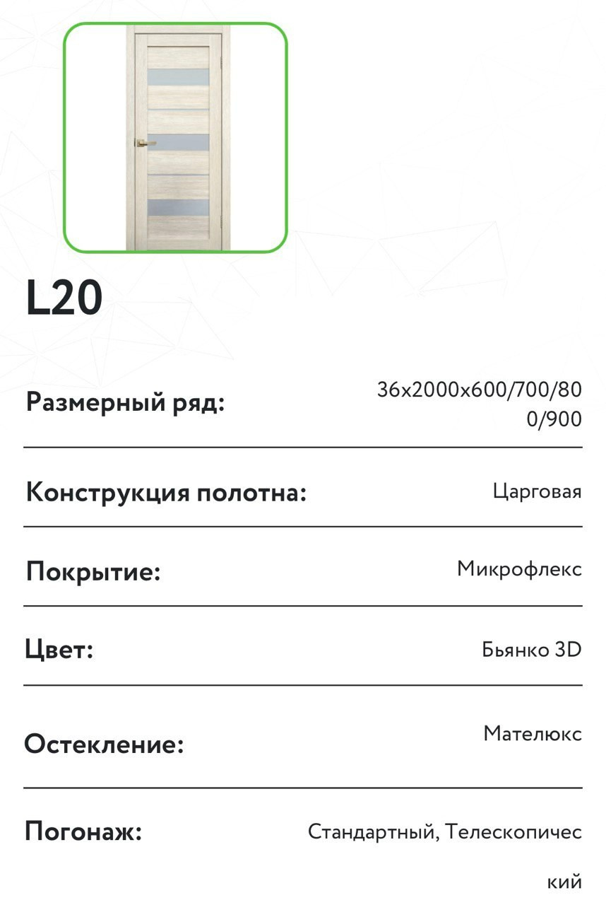 Коллекция LiteDoors_L 20. Портфолио