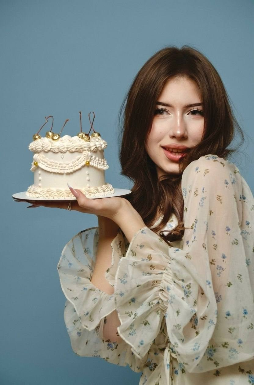 День рождение с тортом. Envy photo studio