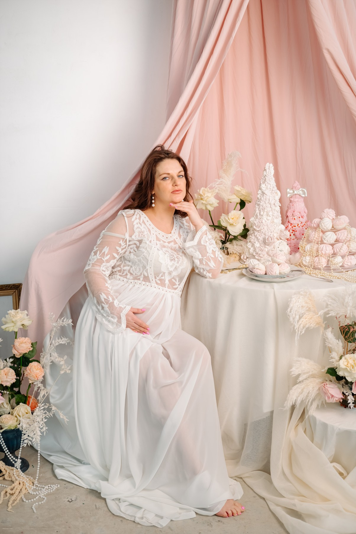 Беременность. Лена в цветах. Свадебный и сеейный фотограф в Санкт-Петербурге Елена Худякова