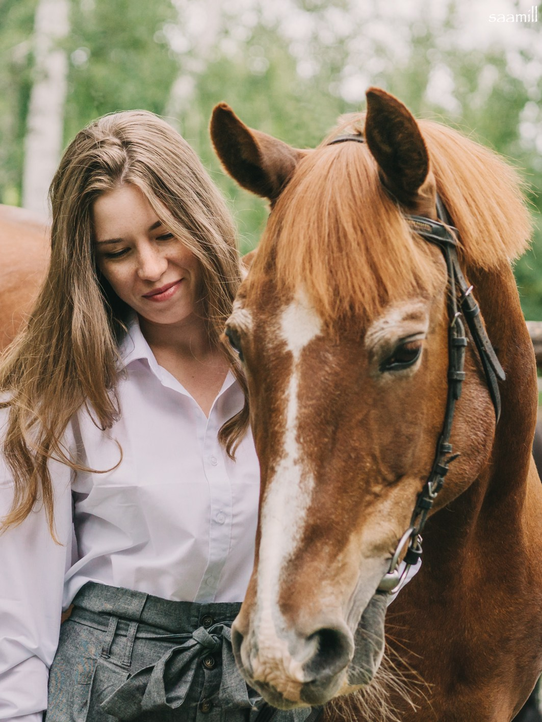Life with horse. Saamill
