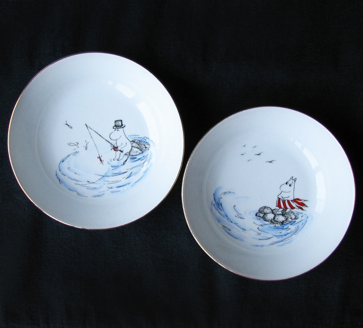 Посуда с Муми-троллями за заказ. Роспись фарфора в Санкт-Петербурге