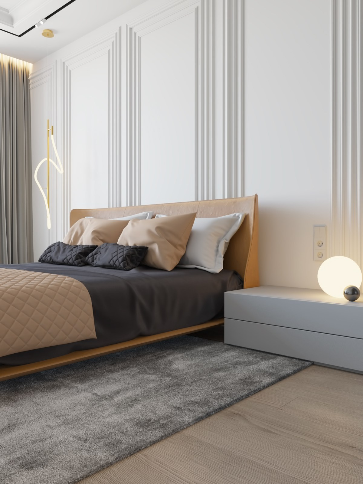 Квартира в ЖК «Столичный», 139 м². Rezells Architects — дизайн жилых и коммерческих интерьеров