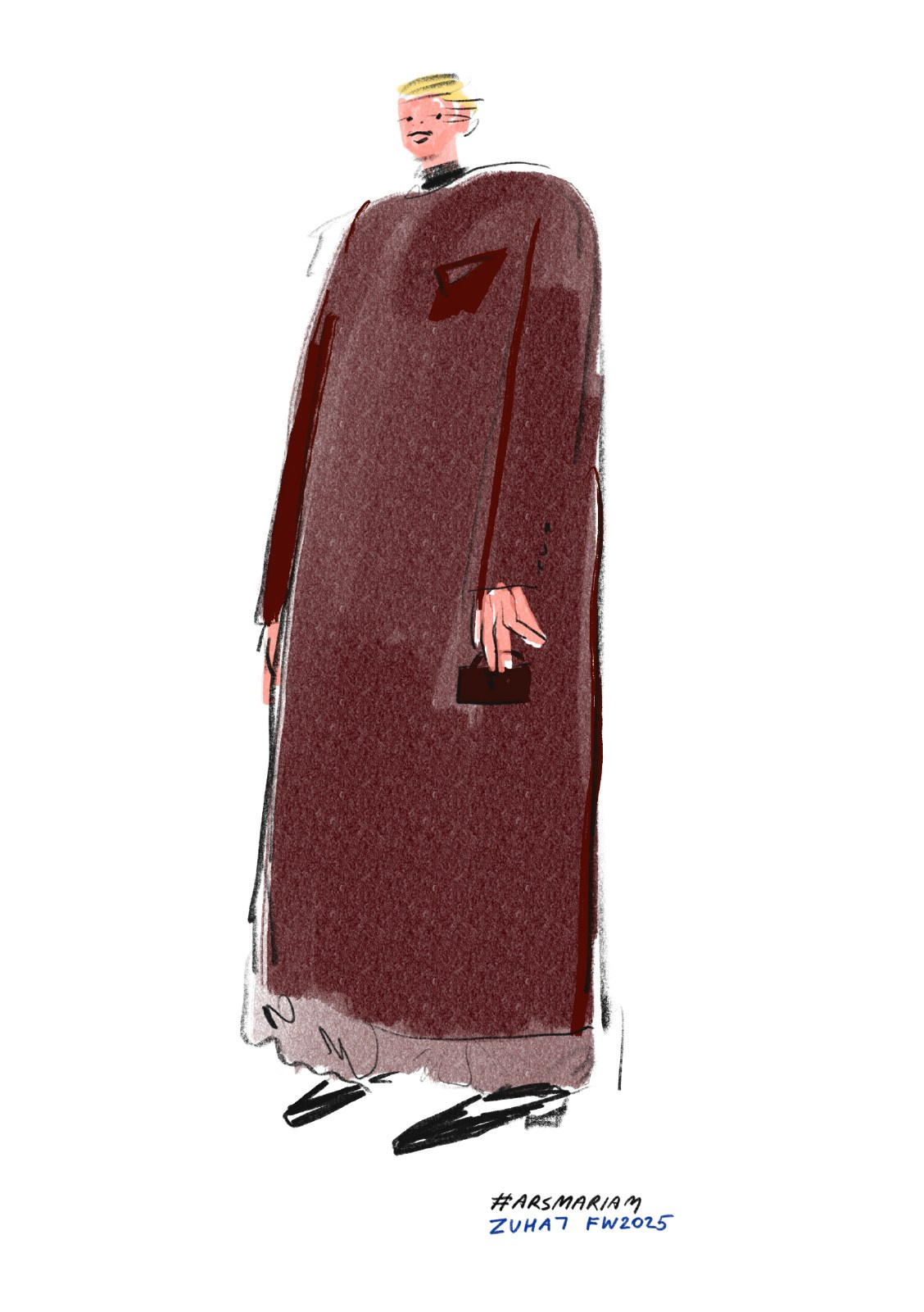 Zuhat FW 2025. Фэшн иллюстратор из Москвы Власенко Мария