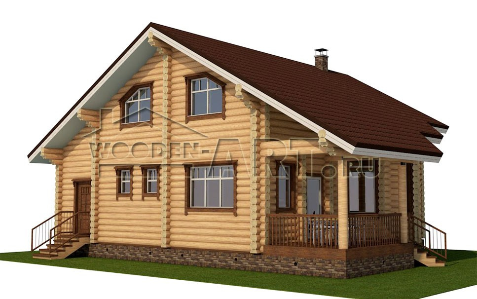 «Дмитровка» 209 кв. м. Проекты деревянных домов