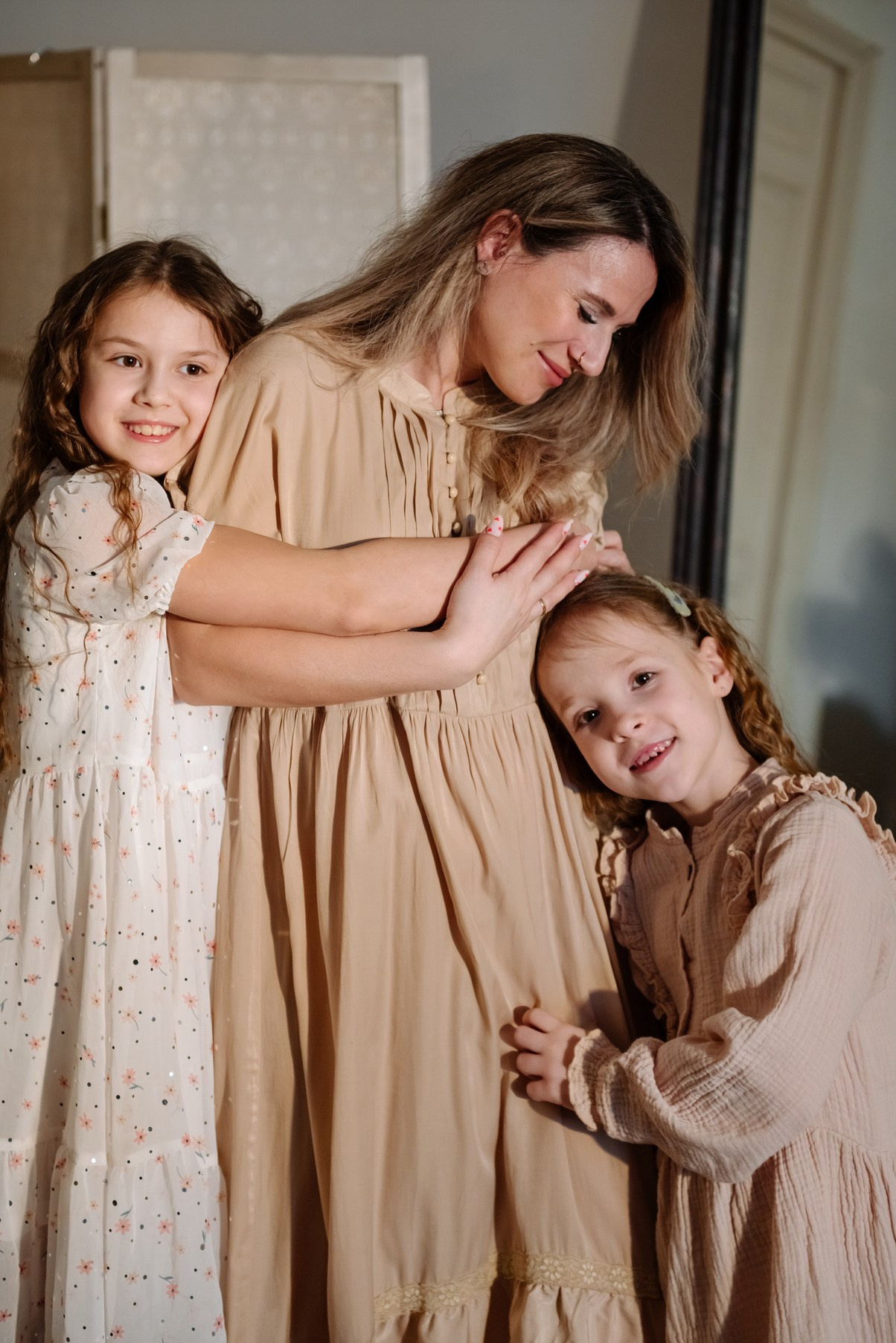 Семейная. Анастасия с дочками. Свадебный и сеейный фотограф в Санкт-Петербурге Елена Худякова