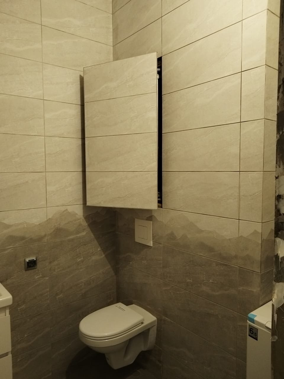 Ванная комната (г. Иннополис, ул. Спортивная, д. 98). Ремонт санузла, туалета, ванной под ключ в Казани. Укладка плитки