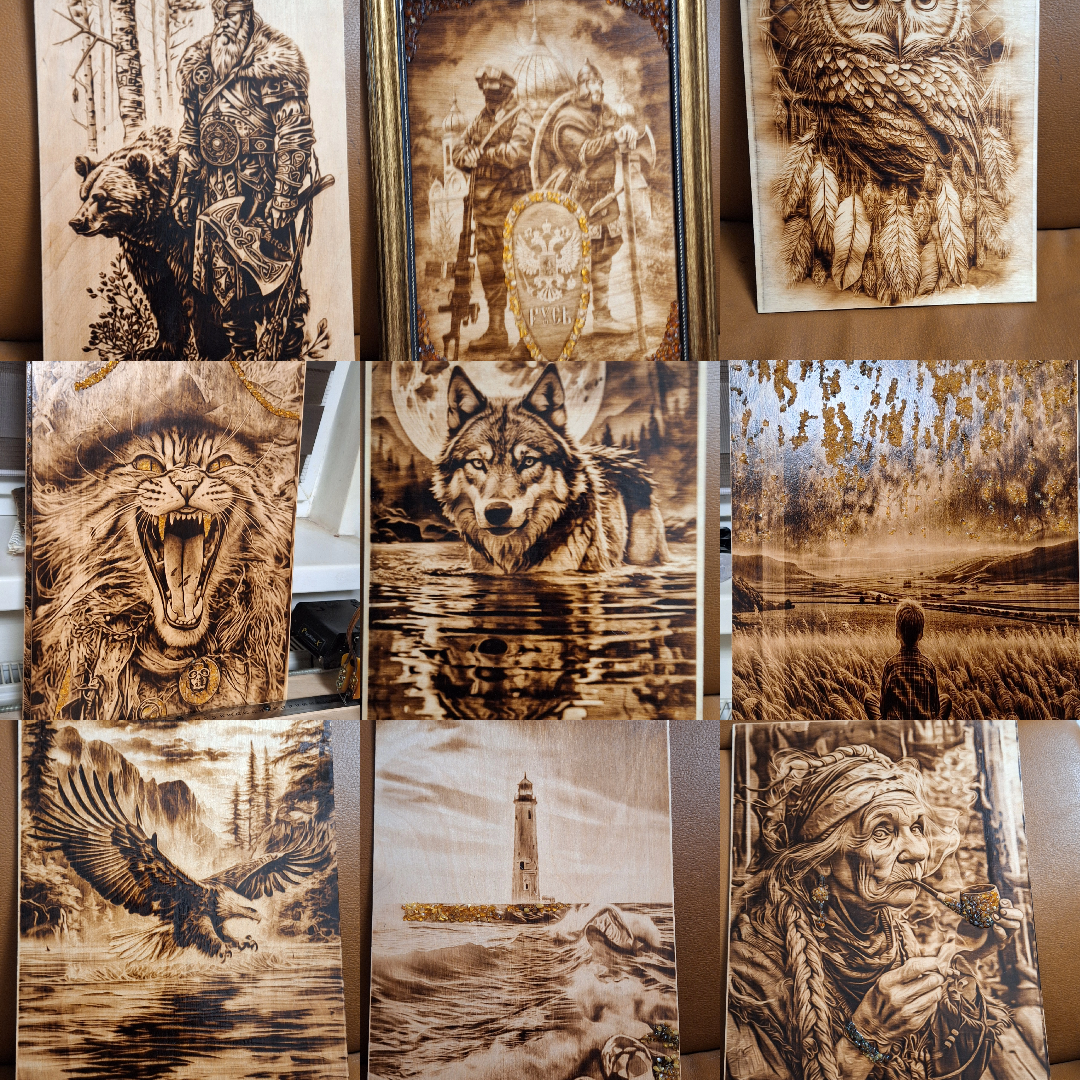 МАСТЕРСКАЯ. Выжигания картин и портретов по фото