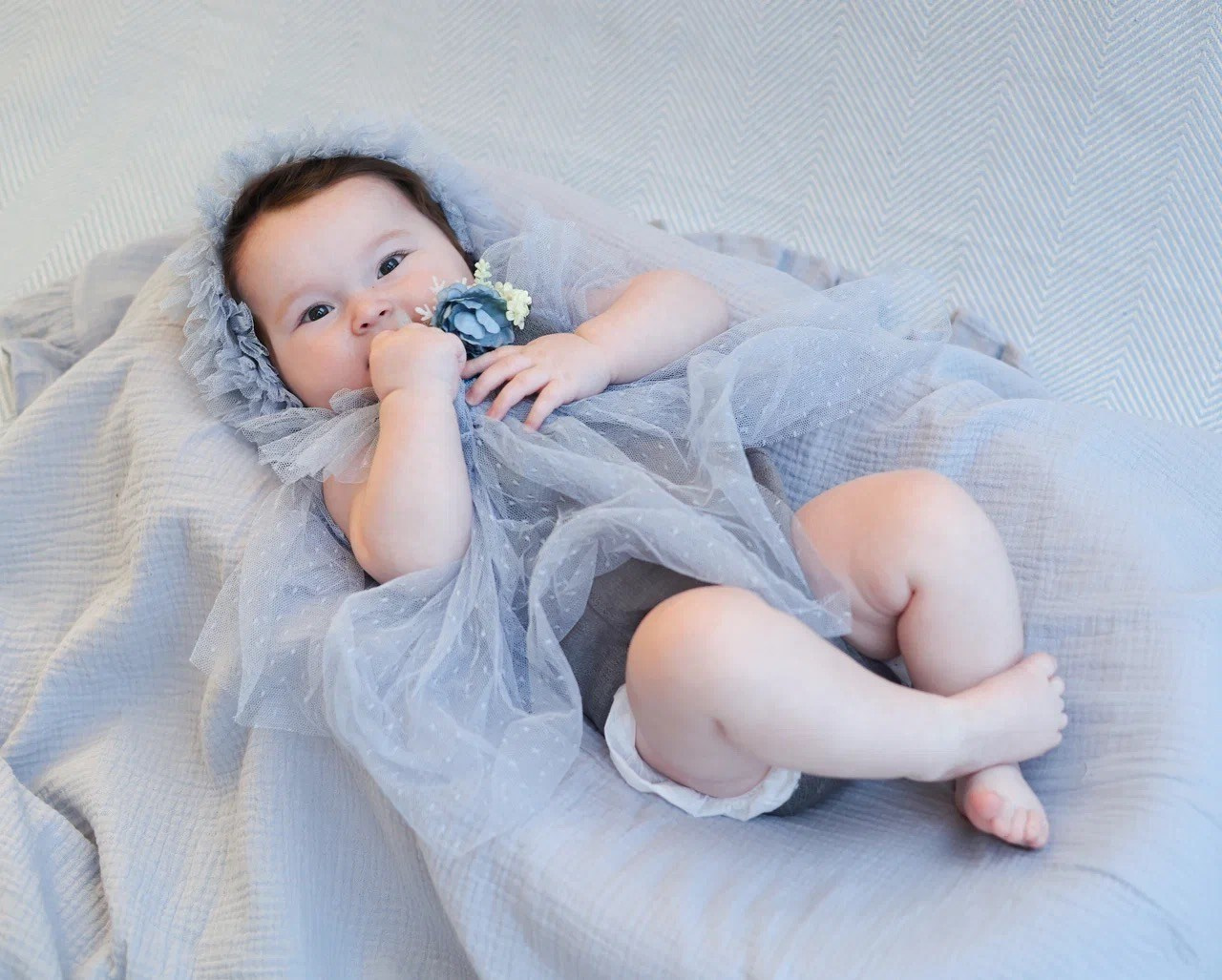 Фотосессия Мии в фиолетовом стиле. Фотограф ANNA GEREIHAN