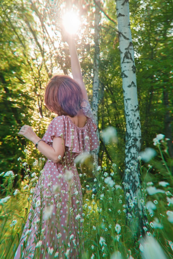 Летняя фотосессия на природе, в лесу, на улице. Семейная с детьми