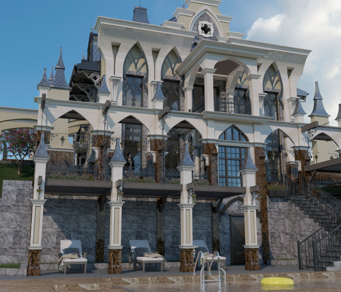 Проект частного дома в готическом стиле (г. Таганрог)