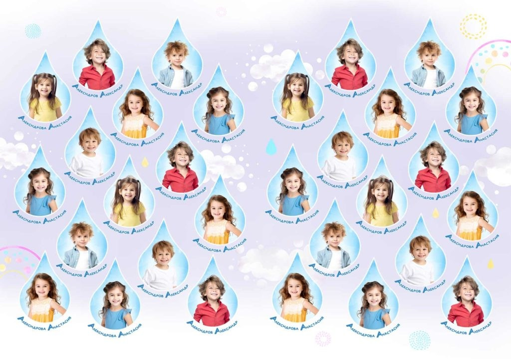 Дизайн выпускного альбома «КАПЕЛЬКИ»&nbsp; на&nbsp;5 разворотов