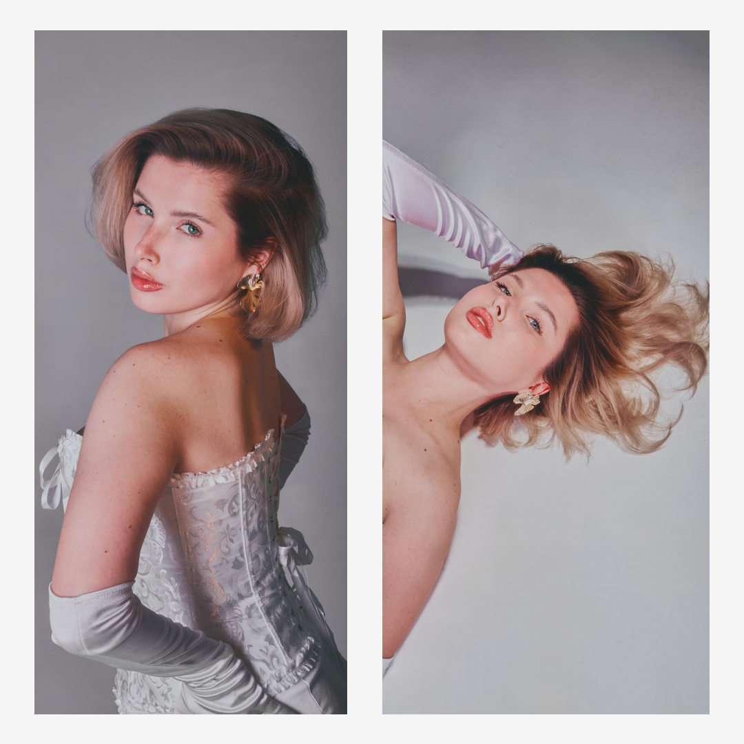 Фэшн-съёмка для портфолио: студийный образ с акцентом на свет и текстуры