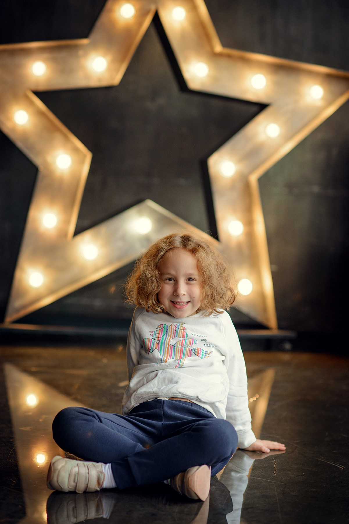 a girl in the studio, a photo shoot