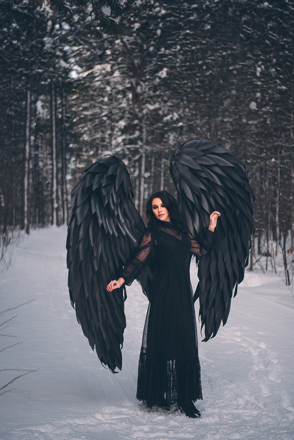 зимняя сказка черного ангела