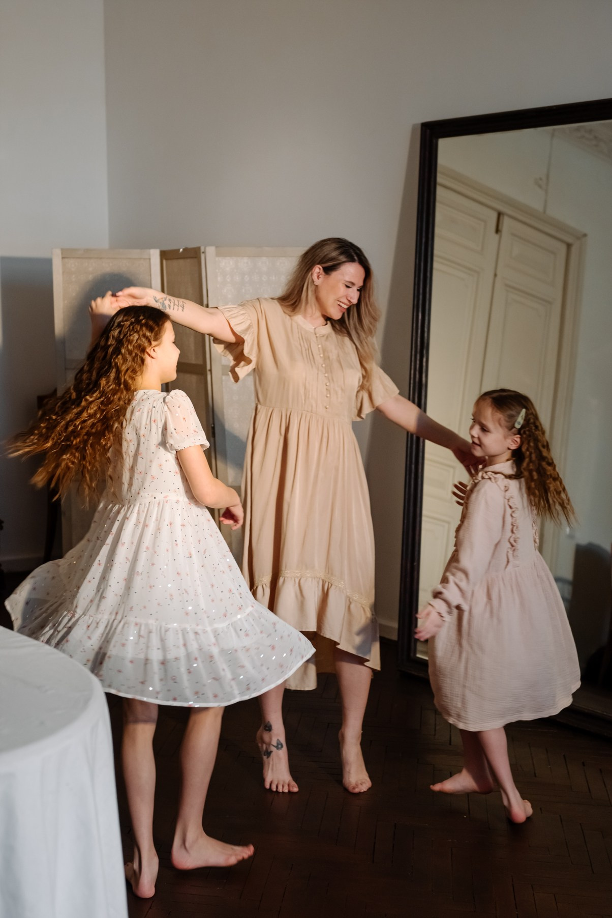 Семейная. Анастасия с дочками. Свадебный и сеейный фотограф в Санкт-Петербурге Елена Худякова